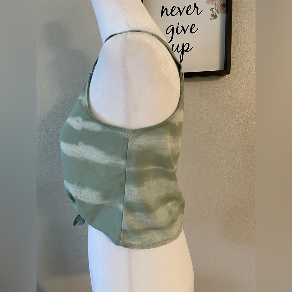 Girls H & M tye dye Crop Top Button Down -Sz 14 Also can fit a Sz Sm in woman - Picture 3 of 8